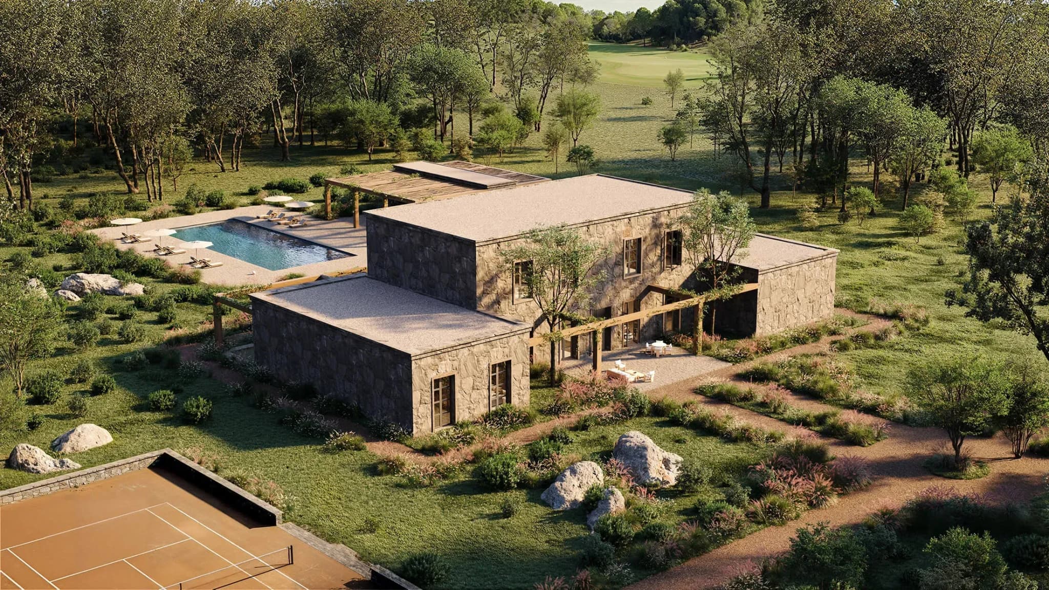 Farm House Estates inspiradas nas residências campestres uruguaias tradicionais