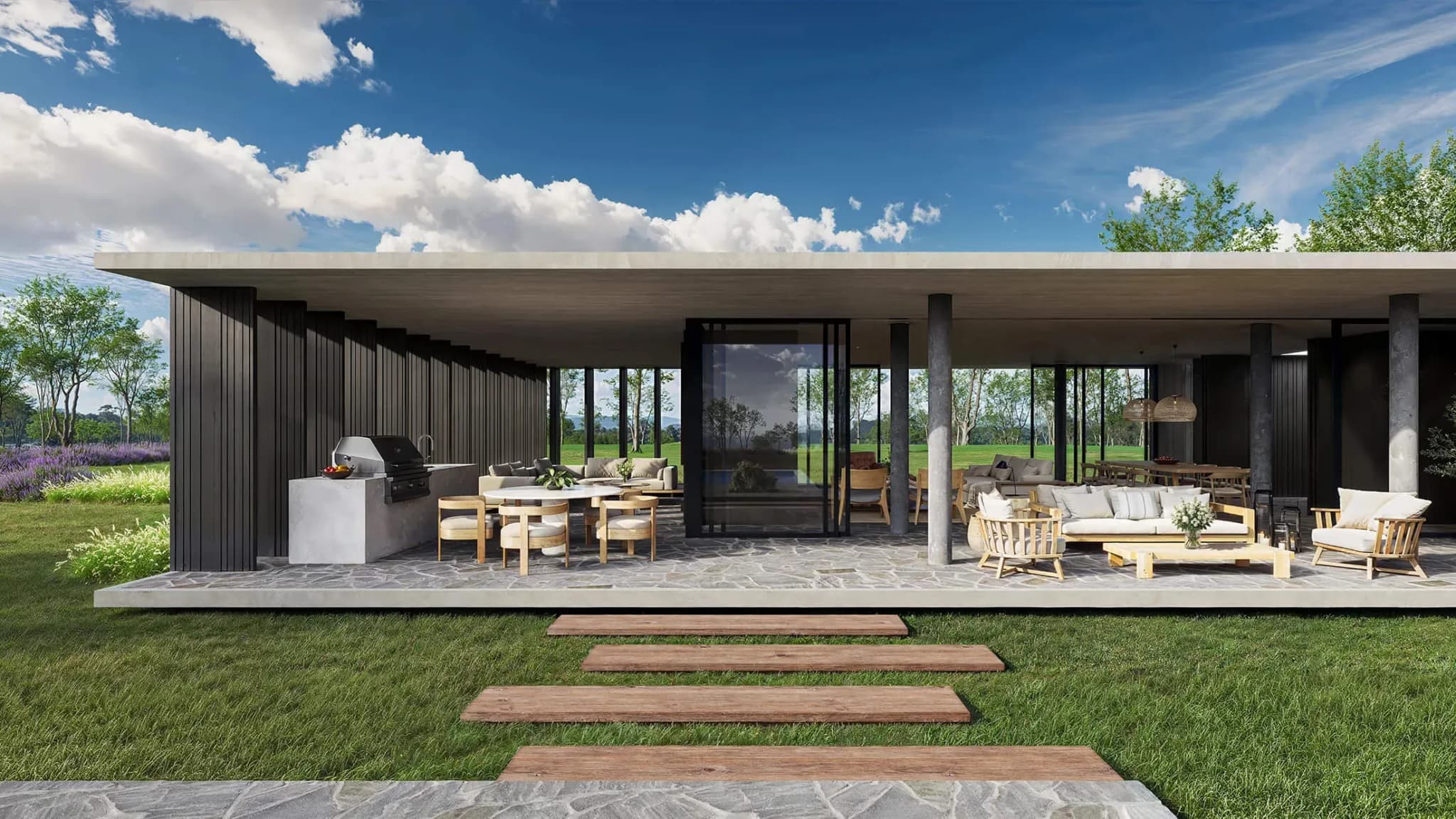Polo House com área gourmet e piscina privativa no Fasano Las Piedras